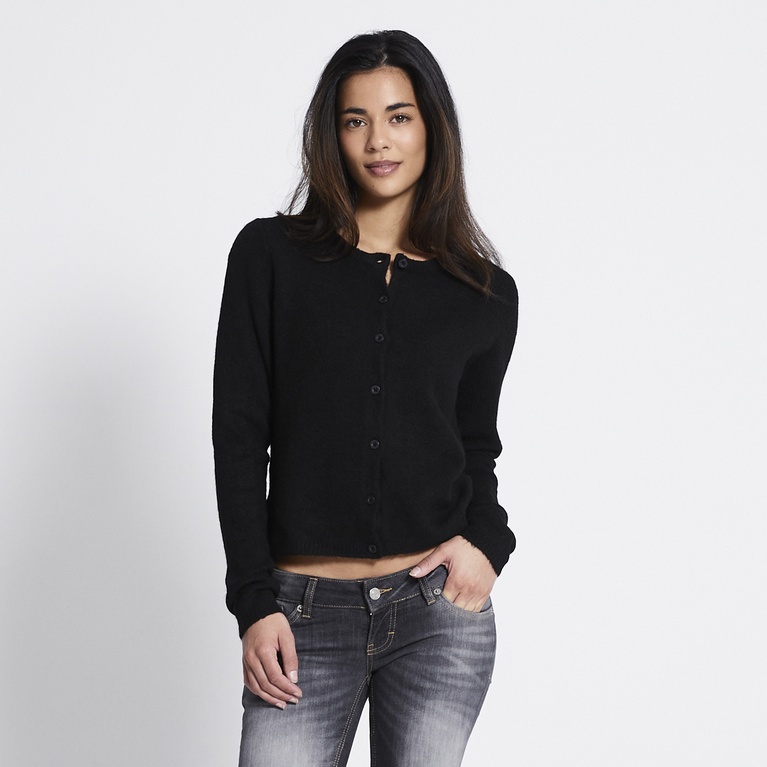 Basic knit cardigan "Audrey" Black